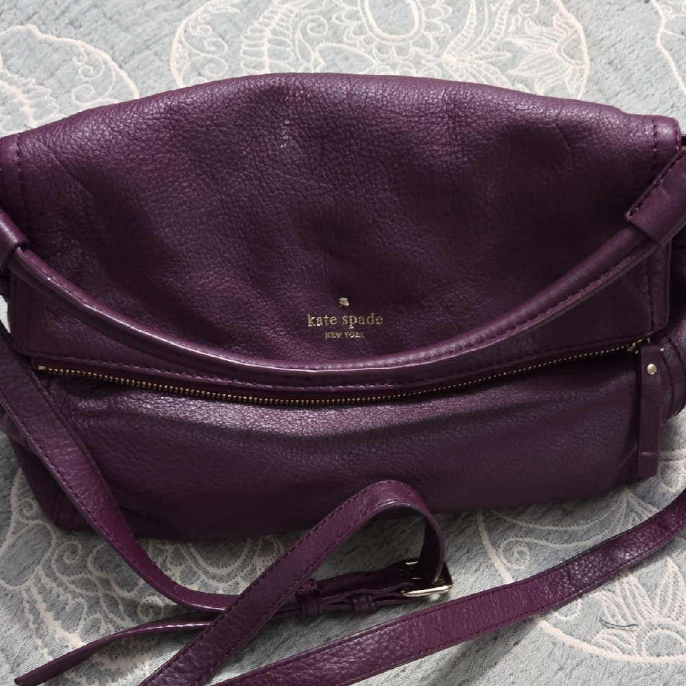Kate Spade Purple Crossbody Bag with Elegant Design